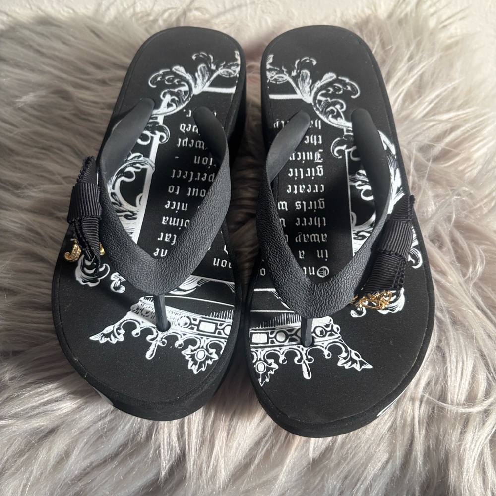 NWOT Juicy Couture Little Girls Wedge Sandal, Sz 12 - Picture 3 of 7